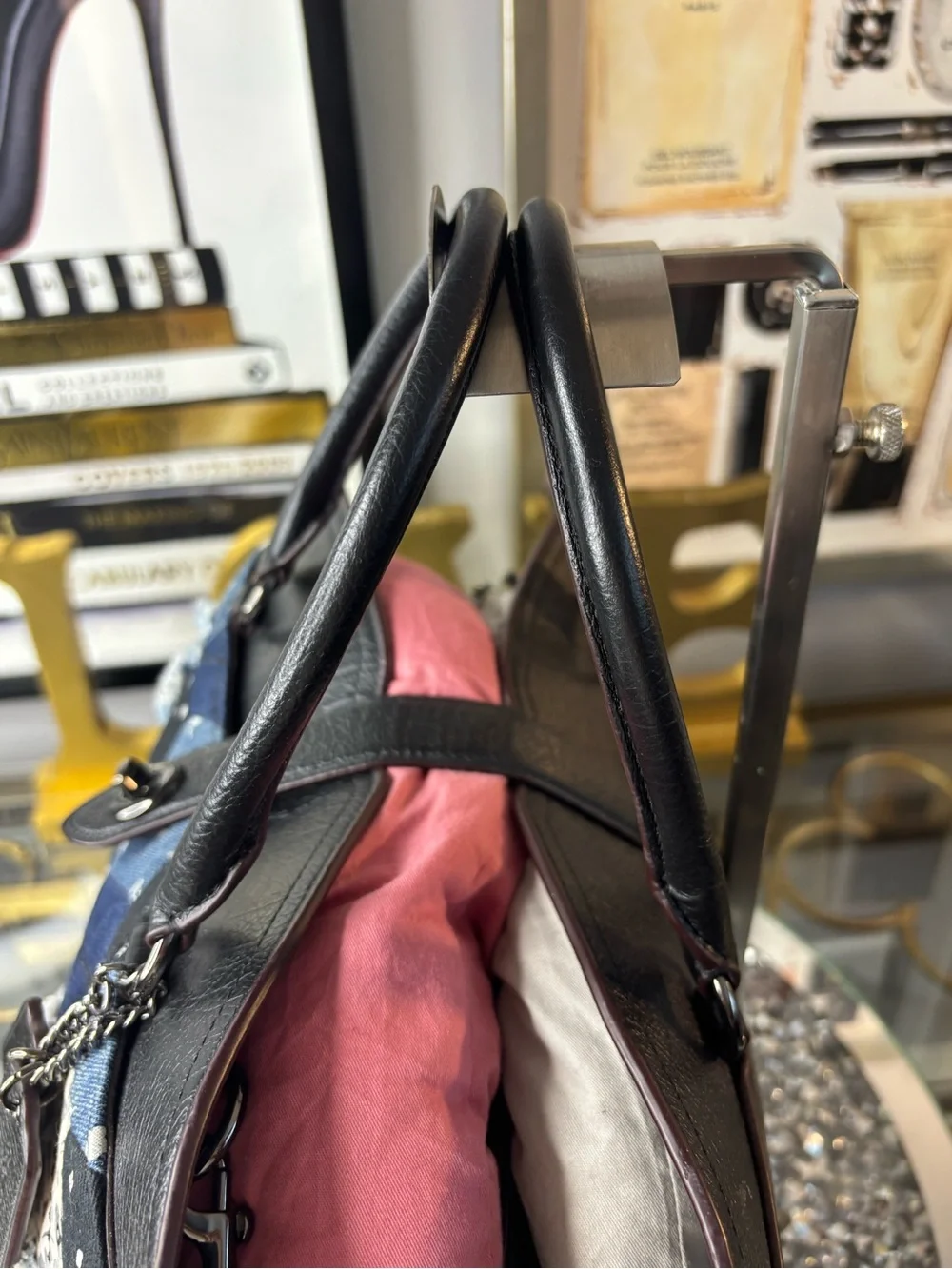 ***Current Carry***Coach Mercer Denim Patchwork Canyon Quilt Satchel